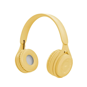 Headphone Yellow Y08 Bluetooth Wireless Headset Over Ear For Mobile Accessories