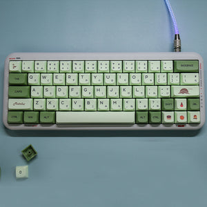 Keycap Keyboard Olive Green 124 Matcha Japanese Dye Sublimation Switch Bag Pack
