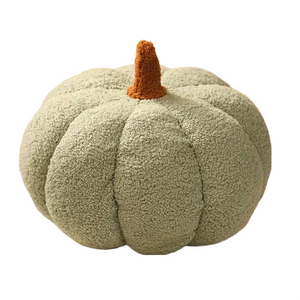 Light Green Lamb Fleece Pumpkin Plush Throw Pillow For Decor 20Cm