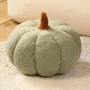 Light Green Lamb Fleece Pumpkin Plush Throw Pillow For Decor 20Cm