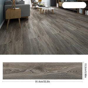 20Pcs Vinyl Tile Dark Driftwood Stain Self Adhesive Floor Wood Grain Stickers