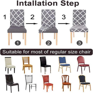 Chair Cover Red Christmas Design Stretchable Dining Slipcover For Garden