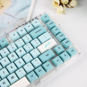 Keycap Keyboard Ice Blue 126 Japanese Keys Mechanical Switch Pack