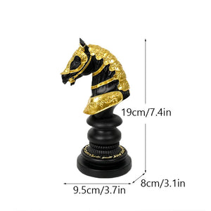 Figurine Chess Piece Knight Resin Living Room Desktop Decoration Gifts