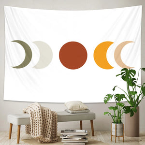 Tapestry Moon Phases 150X150cm Psychedelic Scene Art Bohemian Decorative Sheet