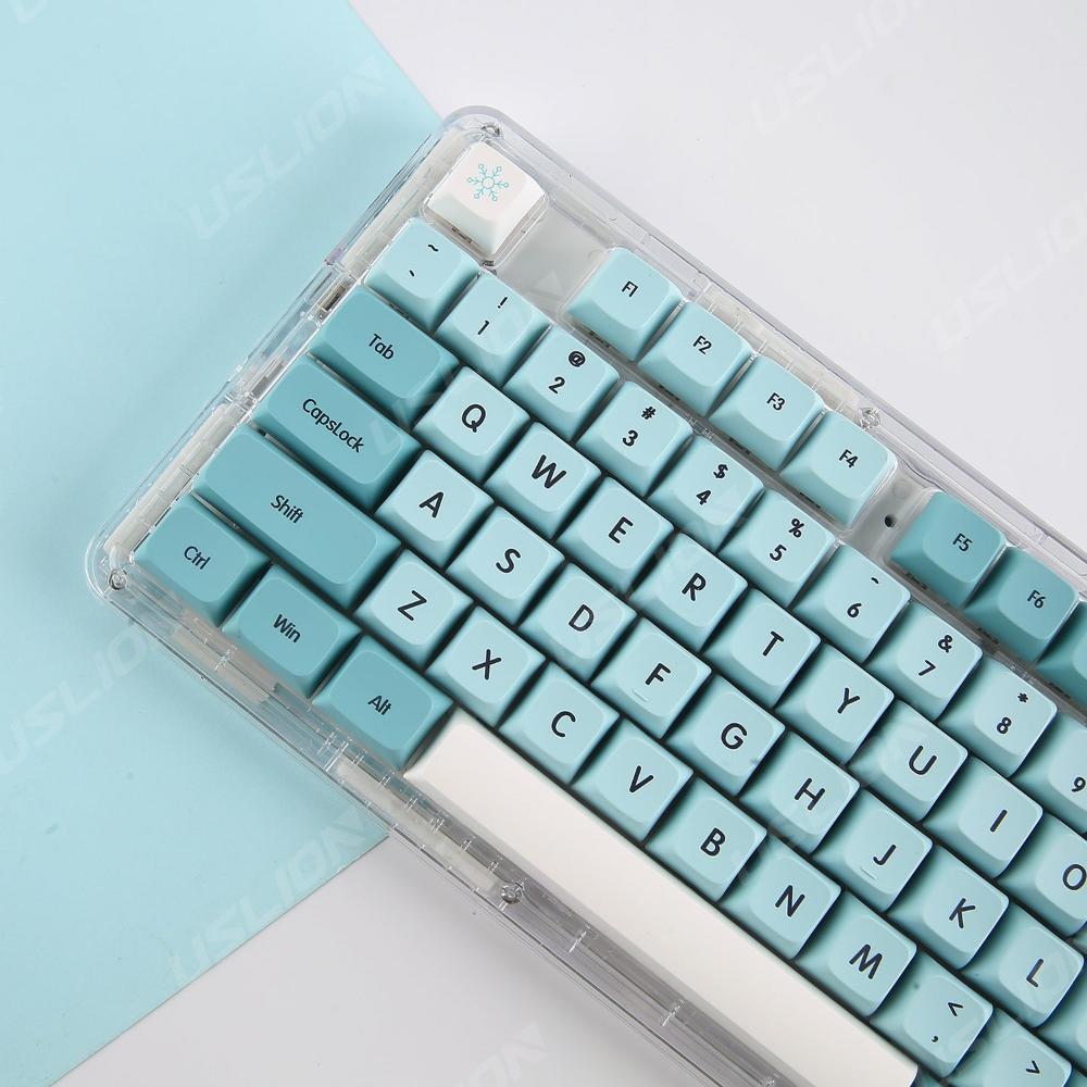 Keycap Keyboard Ice Blue 126 Japanese Keys Mechanical Switch Pack