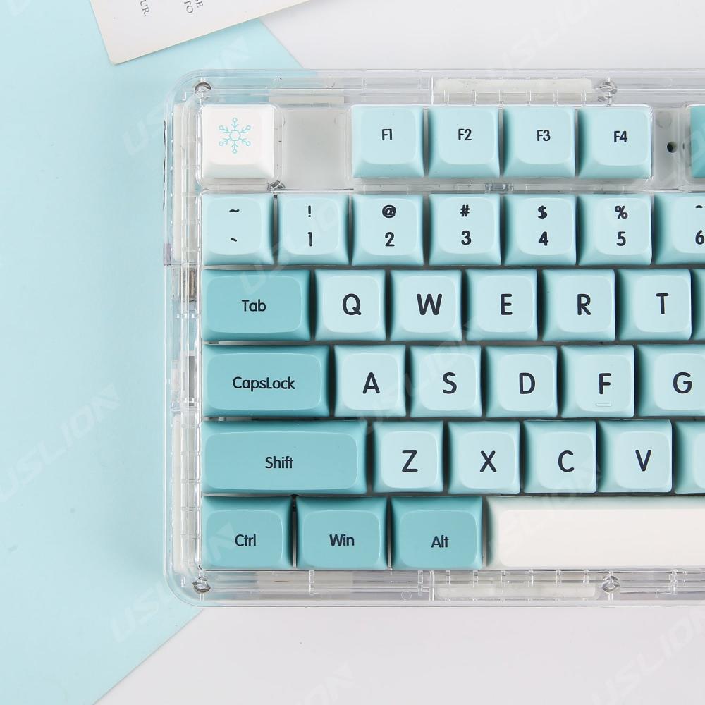 Keycap Keyboard Ice Blue 126 Japanese Keys Mechanical Switch Pack