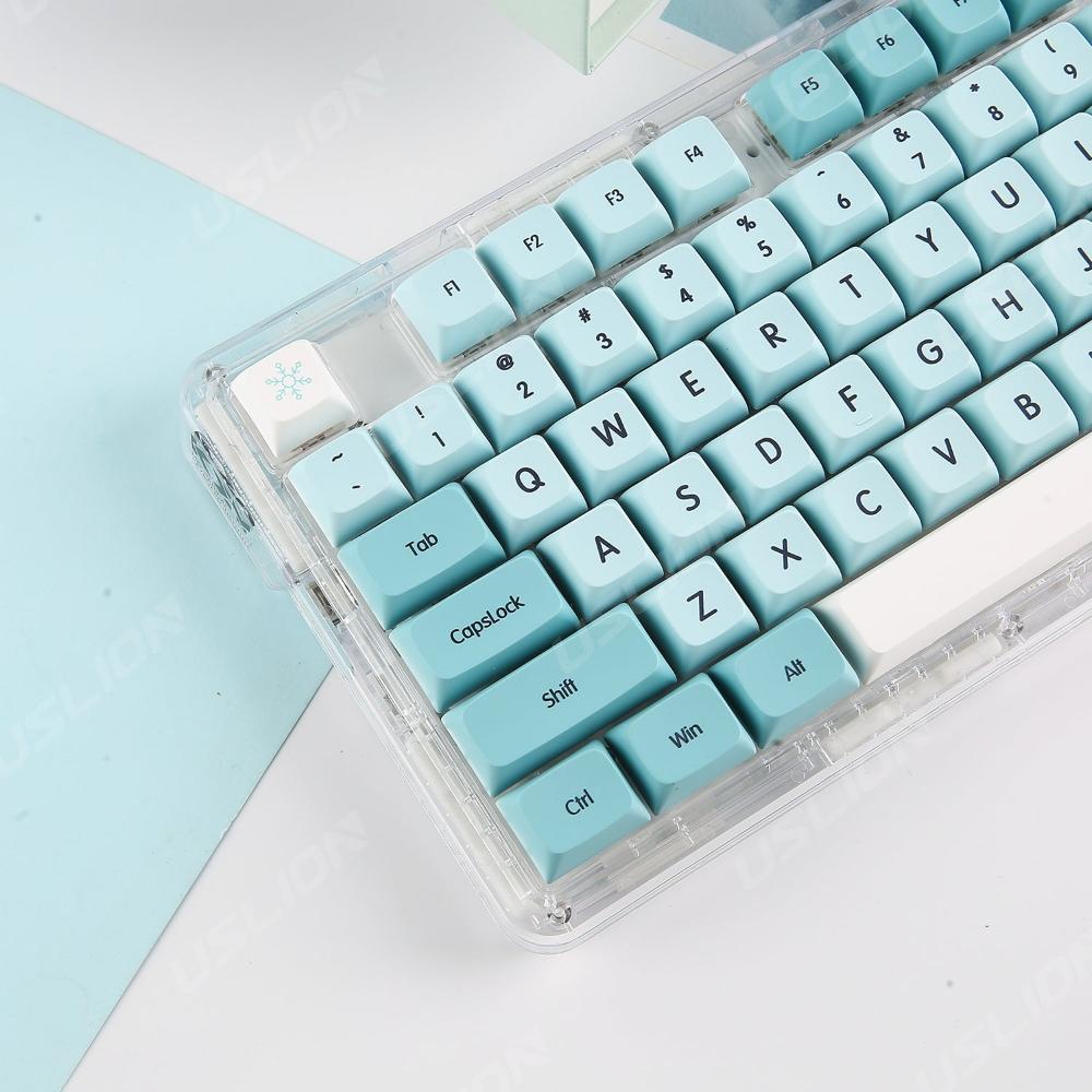 Keycap Keyboard Ice Blue 126 Japanese Keys Mechanical Switch Pack