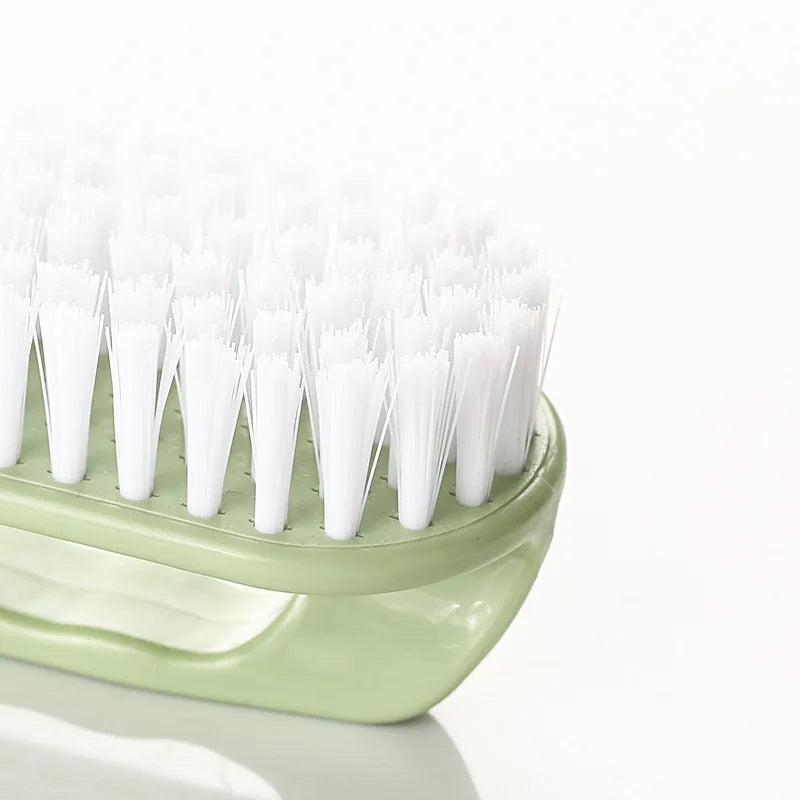 Laundry Brush Green Long Multi Functional Cleaning Washing Flexible Scrub For Home