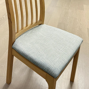 Dark Grey Corn Kennel Pattern Stretch Chair Cover For Dining Kitchen