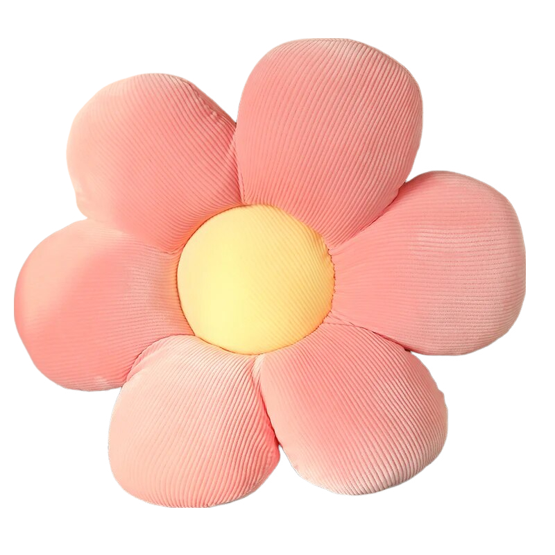 Plush Flower Shape Soft Pillow Cushion For Room Decor 70 To 75 Centimetre Pink