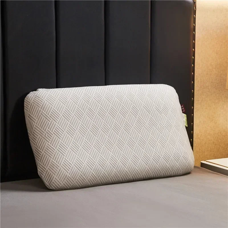 Orthopedic Pillows Beige For Neck Pain Relief Comfortable Breathable 60X40x14cm