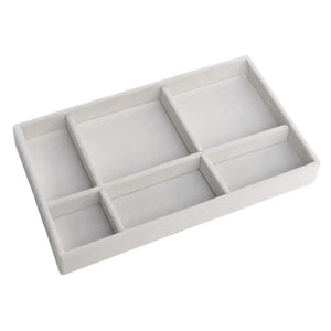 Jewelry Storage Grey Design Display Tray Drawer Jewellery Holder For Rings Earrings Necklaces Bracelets