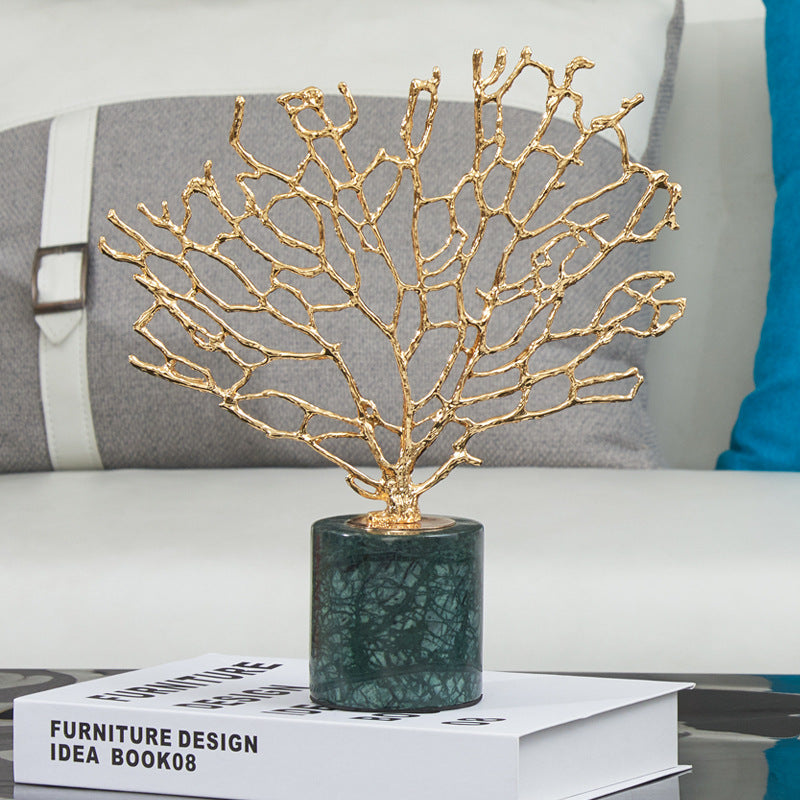 31Cm Tree Snowflake Tabletop Home Decor Metal Ornaments For Living Room Display