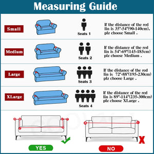 Sofa Cover Maroon Christmas Santa Claus Design Non Slip Stretchable Slipcover