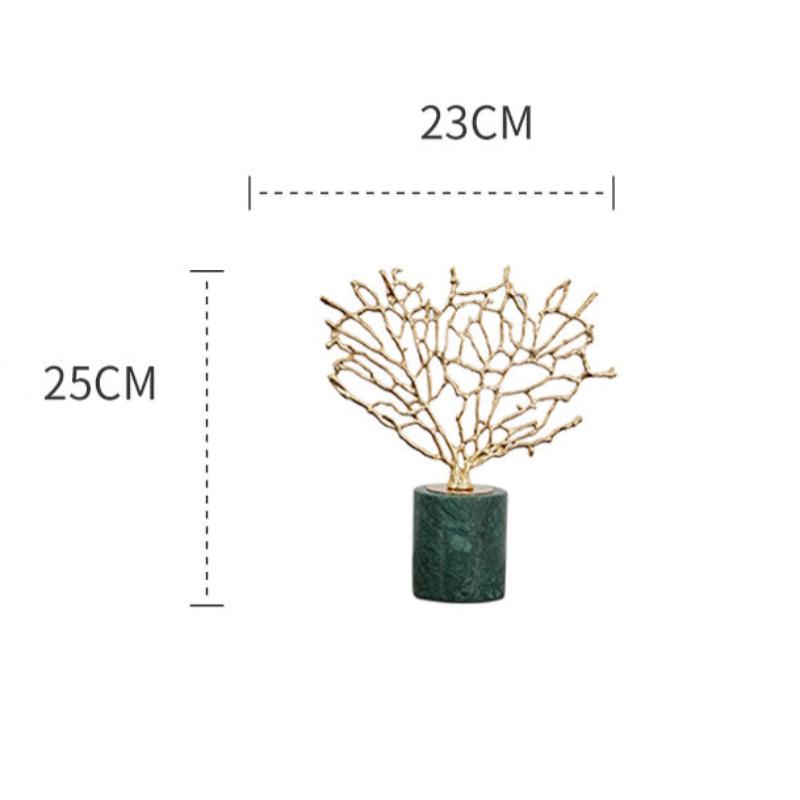 25Cm Tree Snowflake Tabletop Home Decor Modern Art Living Room Display Decorative Crafts