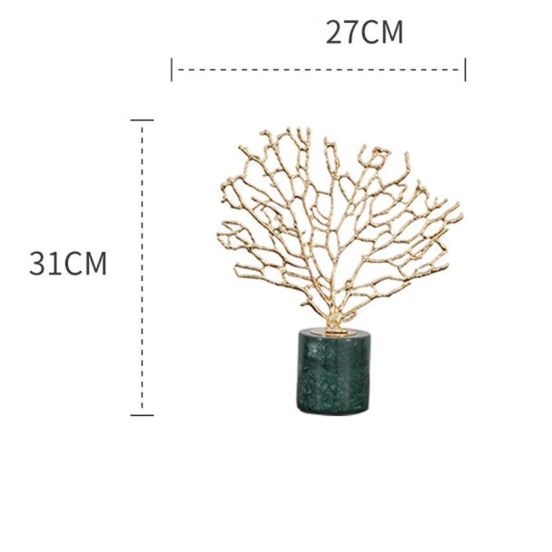 31Cm Tree Snowflake Tabletop Home Decor Metal Ornaments For Living Room Display