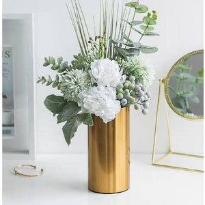 16Cm Maxery Gold Iron Flower Vase Tabletop Decor Sculptures Figurines