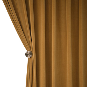 300 Centimetre Mustard High Quality Modern Velvet Blackout Curtains For