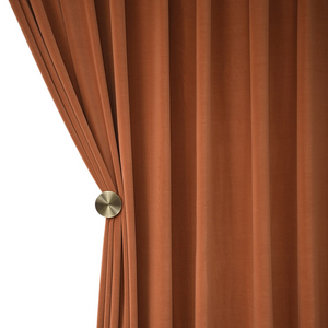 250 Centimetre Orange High Quality Modern Velvet Blackout Curtains For Living Room Bedroom Dining Drape