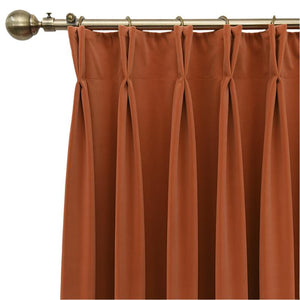 250 Centimetre Orange High Quality Modern Velvet Blackout Curtains For Living Room Bedroom Dining Drape
