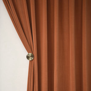250 Centimetre Orange High Quality Modern Velvet Blackout Curtains For Living Room Bedroom Dining Drape