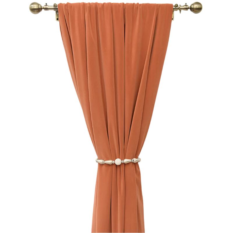 250 Centimetre Orange High Quality Modern Velvet Blackout Curtains For Living Room Bedroom Dining Drape