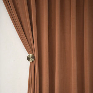 250 Centimetre Orange High Quality Modern Velvet Blackout Curtains For Living Room Bedroom Dining Drape