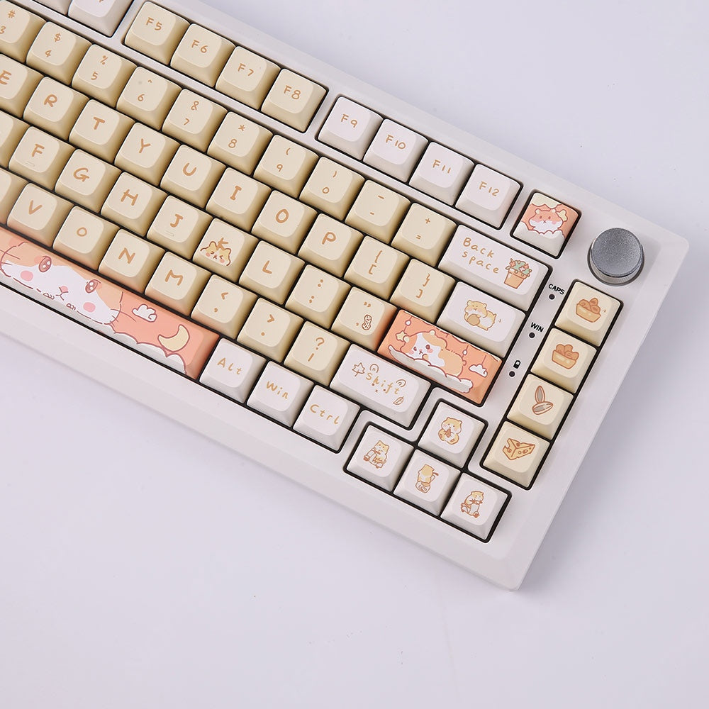 Keycap Keyboard White 131 Korean Keys Mechanical Switch Touch Clicks Box