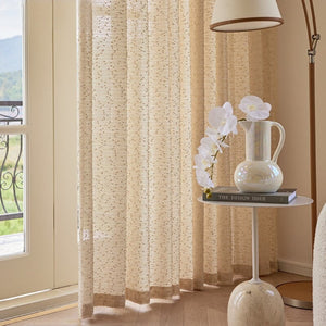 500 Centimetre Beige Modern Luxury Retro Style Curtains For Decor