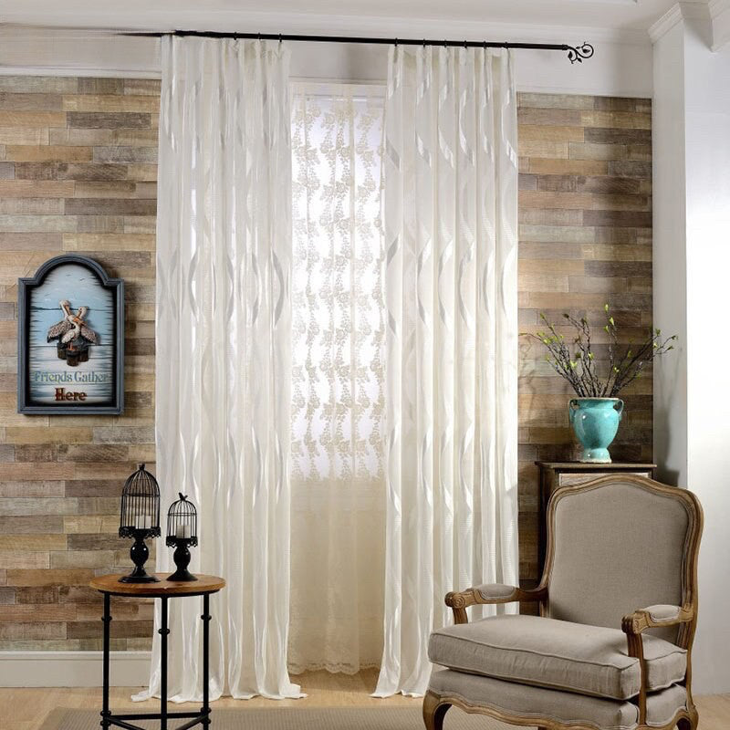 400 Centimetre Brown Modern Luxury Retro Style Curtains For Living Room Bedroom Decor