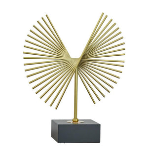 36Cm Gold Metal Tabletop Home Decor Modern Art Living Room Decorative Crafts