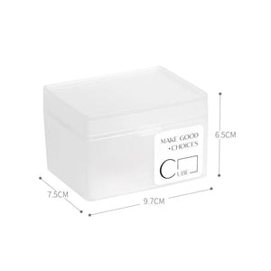 Storage Box Small Transparent Organizer For Photos Stationery Desktop Use
