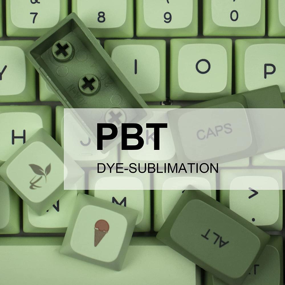 Keycap Keyboard Olive Green 124 Matcha Japanese Dye Sublimation Switch Bag Pack