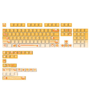 Keycap Keyboard Orange Bears Pattern 132 Switched Gaming Mechanical Keys