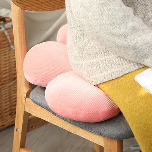 Plush Pillow Green Flower Shape Stuffed Soft Seat Cushion Decor 50 55Cm