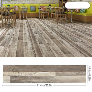 20Pcs Vinyl Tile Light Driftwood Stain Self Adhesive Waterproof Wall Stickers