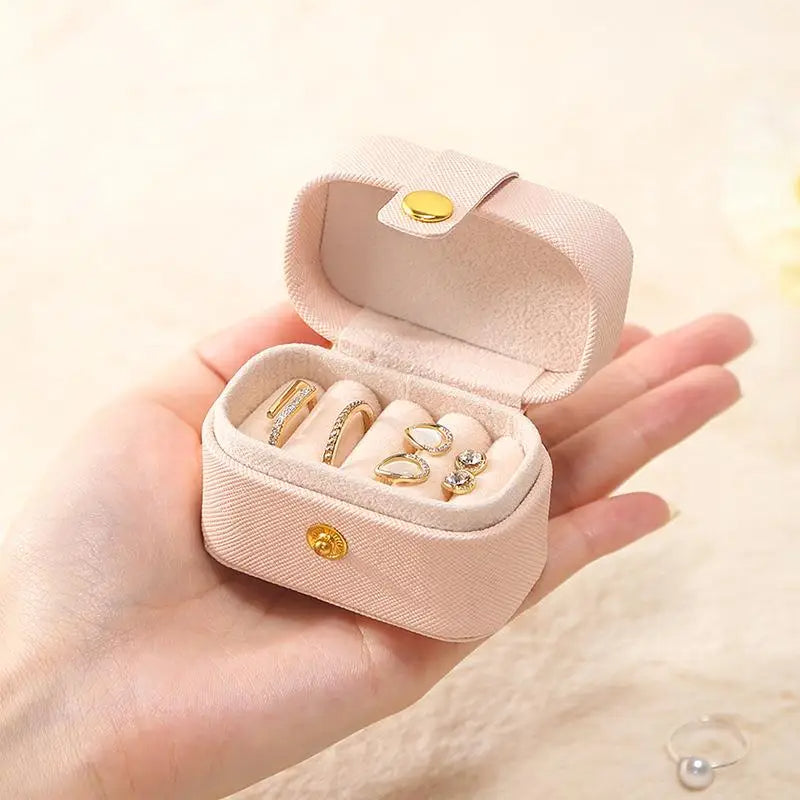 Jewelry Storage Ring Box Portable Organizer Display Travel Mini Gift Case Boxes