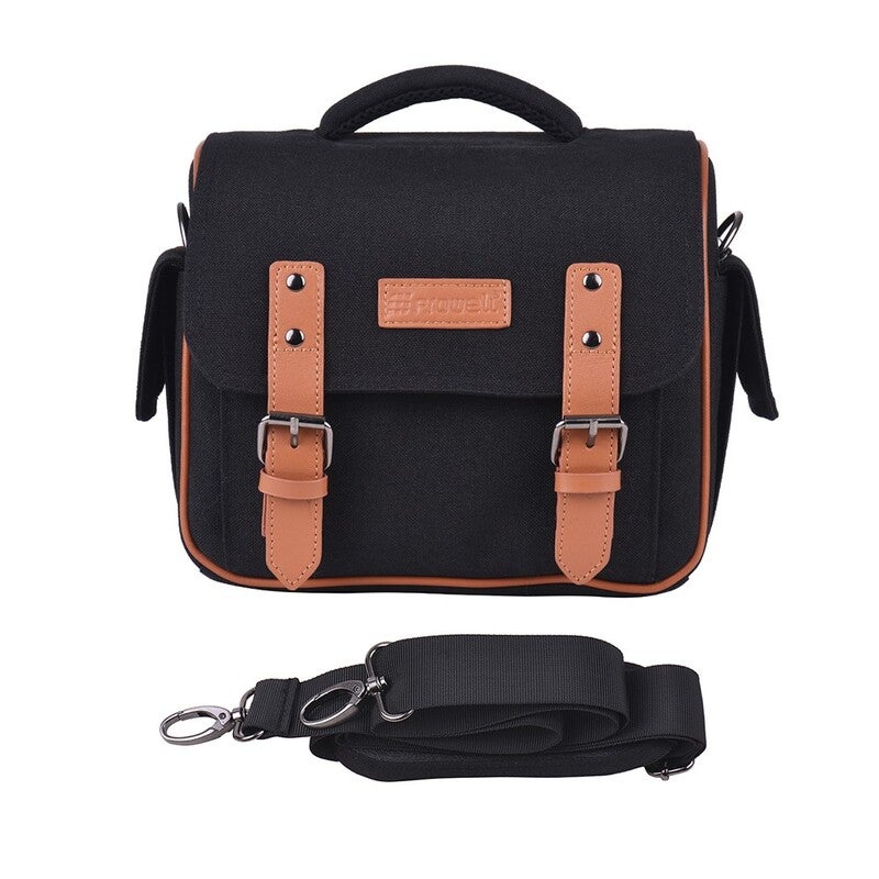 Dslr Slr Camera Shoulder Messenger Bag Black