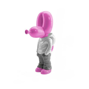 Home Figurine Balloon Dog Statue Pink 7 Inch Resin Sculpture For Living Room Decor