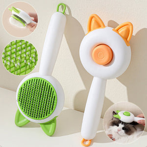 Pet Dog Brush Cat Comb Self Cleaning Hair Remover Grooming Tool For Pets