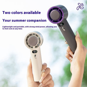 Portable Handheld Turbo Fan With Adjustable Wind Speeds And 3000Mah Battery