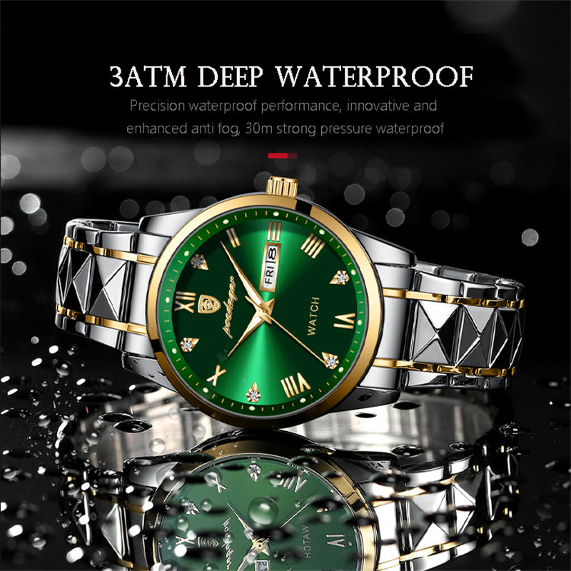 Waterproof Luminous Double Calendar Men's Wrist Watch Jewelry