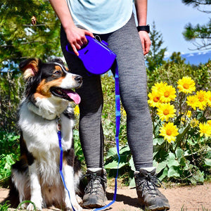 Multi Functional Dog Leash With Built In Water Bottle Bowl Waste Bag Dispenser