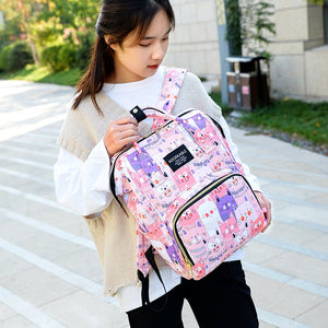 Cute Colourful Multifunctional Backpack Nappy Bag