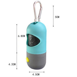 Led Light Pet Waste Bag Dispenser For Dogs Cats With Poop Scooper And Bags