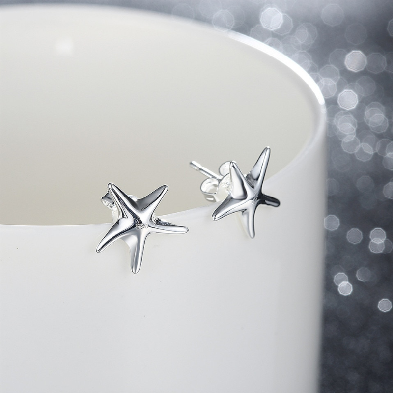 Veile Studios Earrings Little Starfish Sterling Silver