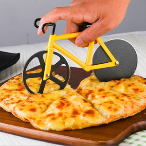 Novelty Cute Stainless Steel Bicycle Pizza Cutter Kitchen Gadget