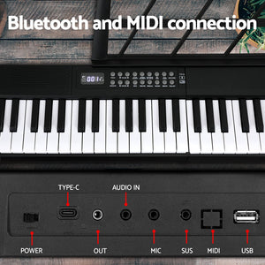 Alpha 61 Keys Foldable Electronic Piano Keyboard Digital Electric W/ Carry Bag