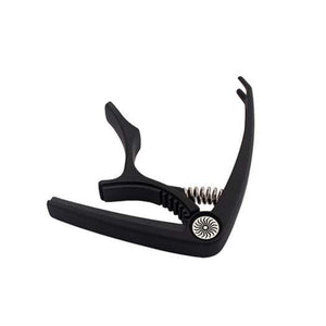 Brass Instrument Electric Acoustic Guitar Capo With Bridge Pin Remover Black